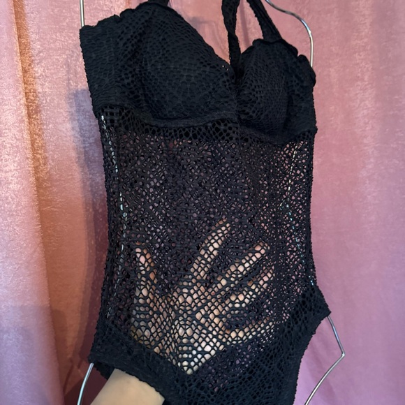 Mossimo on piece black swimsuit sz S - Picture 3 of 4